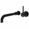 Templeton Single Handle Lavatory Wall Mount Vessel Filler - Matte Black TE2635666